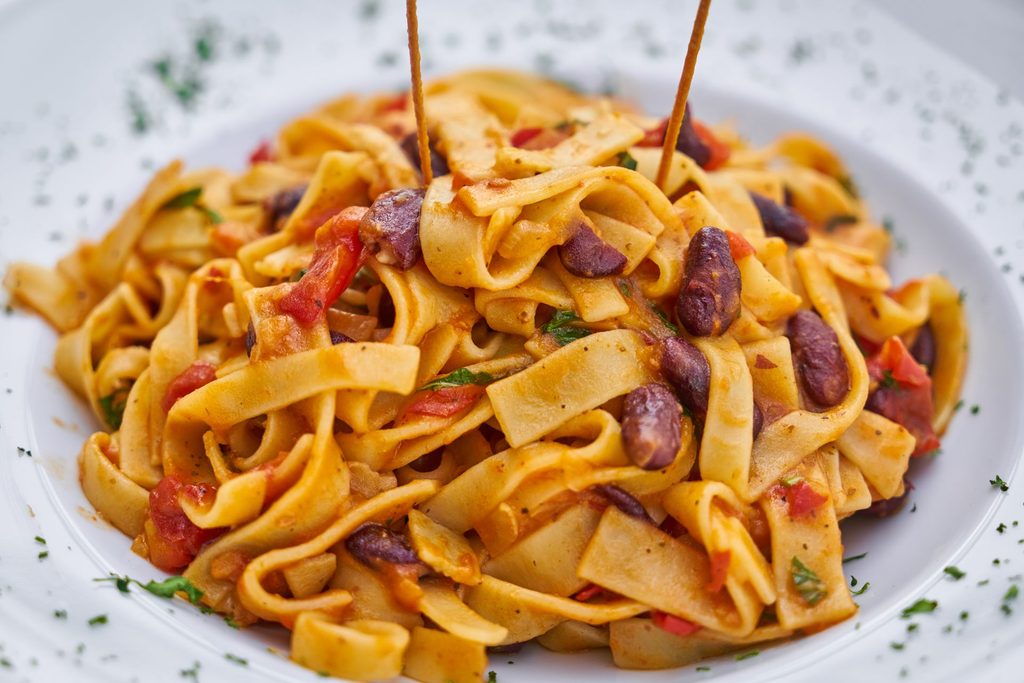 Fresh Italian pasta at LA PIAZZA Bistro & Bar